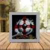 Fußball Englische Flagge Rahmen Spardose aus Holz Produktbild-Vorschau 2