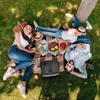 A family enjoying a picnic in a park. Podgląd zdjęcia produktu