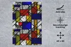 MuchoWow® Mauspad Mousepad Mondrian - Glasmalerei - Alte Produktbild-Vorschau 2