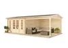 Alpholz Gartenhaus Freiburg-44 aus naturbelassenem Holz 755 Produktbild-Vorschau 7