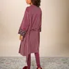 PIP STUDIO Damen Morgenmantel Naomi Kimono Velvet Solid Produktbild-Vorschau 8
