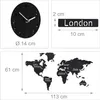 Mappamondo con orologio RD0877, nero Anteprima dell’immagine prodotto 4