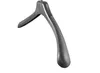 A close-up studio shot of a gray hanger against a white background. Produktbild-Vorschau