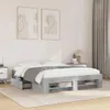vidaXL Bettgestell ohne Matratze Betongrau 160x200 cm Produktbild-Vorschau 2