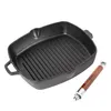 BIOL Emaillierte Gusseisen-Grillpfanne 26x 26 cm mit Produktbild-Vorschau 1