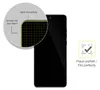 A close-up of a phone screen protector and a smartphone. Produktbild-Vorschau