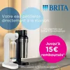 BRITA Soda Maker - SodaTRIO White - 1 1L Bottle and 1 CO2 Anteprima dell’immagine prodotto 2
