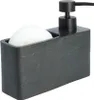 HOMLA Dávkovač so zásobníkom na hubky čierny 17x15 cm Náhľad obrázku produktu 5