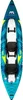 Top-down view of an inflatable kayak on a white background. Voir les images du produit