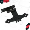 A black metal hinge is displayed on a blueprint background. Anteprima dell’immagine prodotto