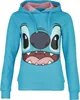 Lilo & Stitch Frauenhoodie L Hellblau Uni Stitch-Anzug Produktbild-Vorschau 4