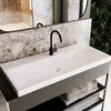 Waschbecken 100 cm Sky | Keramik Einbauwaschbecken Großes Produktbild-Vorschau 1