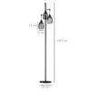 HOMCOM Lampadaire style industriel 40 W max. 3 abat-jours Voir les images du produit 5