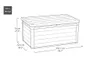 Keter Signature Aufbewahrungsbox 570L Walnuss - Gartenbox Produktbild-Vorschau 6