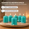 Candele a stelo turchesi, confezione da 6, diametro 4 cm, Anteprima dell’immagine prodotto 2