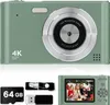 A digital camera and its accessories are displayed against a white background. Produktbild-Vorschau