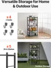 VEVOR 5 étages, étagères pliables avec roulettes, 38 x 71 x Voir les images du produit 6