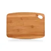 A bamboo cutting board with a handle hole is shown against a white background. Anteprima dell’immagine prodotto