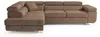 Ecksofa Luca L-Form Braun Velour Schlaffunktion Bettkasten Produktbild-Vorschau 2
