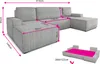 Wohnlandschaft mit Schlaffunktion Totti - U-Form Couch, Produktbild-Vorschau 7