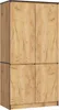 Kleiderschrank AKORD S90 Eiche Craft 90 cm 4 Türen 4 Produktbild-Vorschau 1