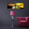 Leinwandbild Bambusblumen-Kerze 120x40 Feeby Gelb bild für Produktbild-Vorschau 3