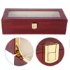 6 Slots hölzerne Uhren Aufbewahrungsbox Display Box Halter Produktbild-Vorschau 3