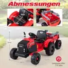 COSTWAY elektrický traktor s prívesom, 24V traktor na Náhľad obrázku produktu 4