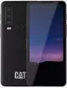 A black smartphone with its screen displaying a starry night sky and mountains. Produktbild-Vorschau