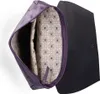 An open purple backpack with a patterned interior, shown against a white background. Produktbild-Vorschau
