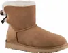 A single brown Ugg boot with a bow on the back, shown from the side against a white background. Produktbild-Vorschau