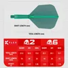 Target Darts K Flex Dartflights No.6 - Standard 33mm, Grün Produktbild-Vorschau 4