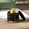 HOMCOM Sitzhocker mit Stauraum, Kleiner Hocker mit Deckel Produktbild-Vorschau 9