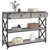 vidaXL Konzolový stolek Grey Sonoma 100x28x75 cm Dřevěné Náhled obrázku produktu 4