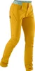 Gelbe Kletterhose "Wo Nona Pants" von Edelrid mit elastischem Bund und zwei Taschen.