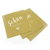 itenga 20x Serviette Schön dass du da bist currygelb Produktbild-Vorschau 3