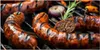 Küchenrückwand Spritzschutz Glas mit Motiv Grillwurst B B Q Produktbild-Vorschau 3