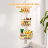 Obstkorb, Baumwollseil Hängender Obstkorb, Dreilagig, Produktbild-Vorschau 6