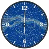 vidaXL Orologio da parete con scala e lancette luminose blu Anteprima dell’immagine prodotto 1