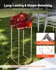 Blumenständer Set - Rechteckige Metall-Dekosäule - Set 10 Produktbild-Vorschau 3