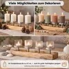 Adventskranz Holz Advent Kerzenhalter länglich modern Produktbild-Vorschau 4