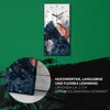 Wanduhr Bürouhr Leinwand Bild Geräuschlos 30x60 Malerei Produktbild-Vorschau 5