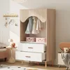 Armadio per bambini Merax in legno con appendiabiti e Anteprima dell’immagine prodotto 1