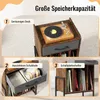 Stojak na gramofon COSTWAY, regał na płyty winylowe z Podgląd zdjęcia produktu 5