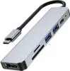 Tech-Protect V4-Hub-Adapter 6In1 Grau Produktbild-Vorschau 6