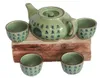 309 Teeset 5-tlg. "Celadon" grün, Teekanne + 4 Teebecher Produktbild-Vorschau 1