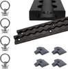 Airlineschiene eckig Aluminium 1 m, 2er Set - schwarz Produktbild-Vorschau 1