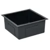 vidaXL Lavello da cucina a mano in acciaio inox nero Anteprima dell’immagine prodotto 15
