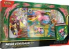 A product box for a Pokemon TCG Mega Venusaur GX Premium Collection. Produktbild-Vorschau