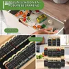 Gewürzgläser-Set, 36x 120 ml, eckig, Glas, mit Streueinsatz Náhled obrázku produktu